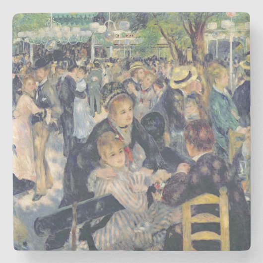 Pierre ein Renoir | Ball bei Moulin de la Galette Steinuntersetzer (Vorderseite)