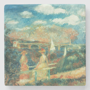 Pierre ein Renoir   Banken der Seines in Steinuntersetzer