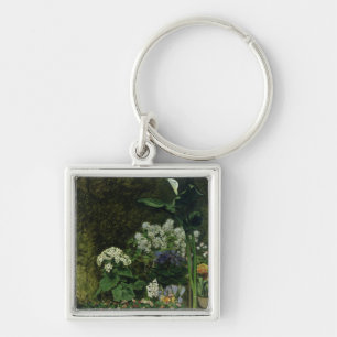 Pierre ein Renoir Blumen in einem Gewächshaus Schlüsselanhänger