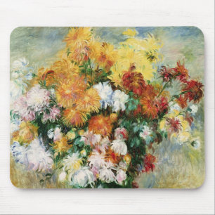 Pierre ein Renoir Blumenstrauß der Chrysantheme Mousepad