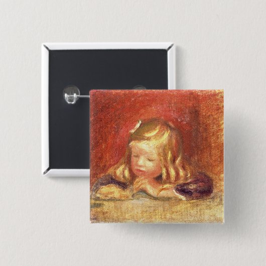 Pierre ein Renoir | Coco am Tisch Button (Vorne & Hinten)