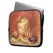Pierre ein Renoir | Coco am Tisch Laptopschutzhülle (Vorderseite Links)