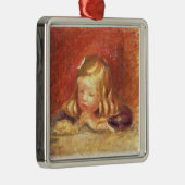 Pierre ein Renoir | Coco am Tisch Ornament Aus Metall (Rechts)
