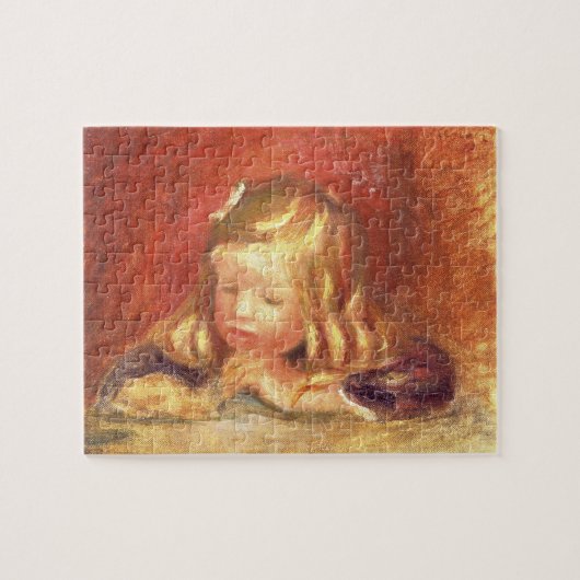 Pierre ein Renoir | Coco am Tisch Puzzle (Horizontal)