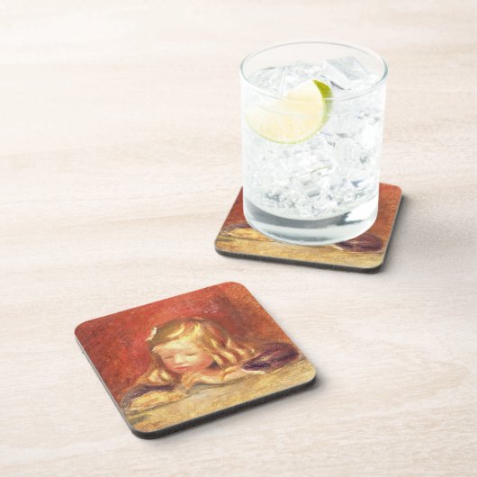 Pierre ein Renoir | Coco am Tisch Untersetzer (Rechte Seite)