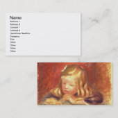 Pierre ein Renoir | Coco am Tisch Visitenkarte (Vorne/Hinten)