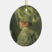 Pierre ein Renoir | der weiße Hut Keramik Ornament (Rechts)