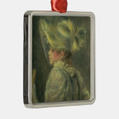 Pierre ein Renoir | der weiße Hut Ornament Aus Metall (Rechts)