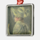 Pierre ein Renoir | der weiße Hut Ornament Aus Metall (Links)