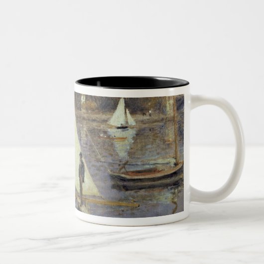 Pierre ein Renoir | die Seine in Argenteuil Zweifarbige Tasse (Rechts)
