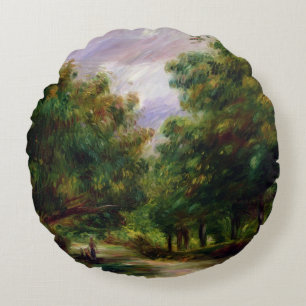 Pierre ein Renoir die Straße nahe Cagnes Rundes Kissen
