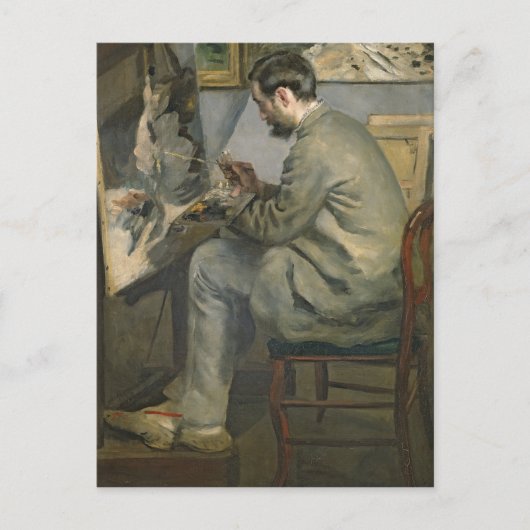 Pierre ein Renoir | Frederic Bazille an seinem Postkarte (Vorderseite)