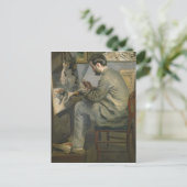 Pierre ein Renoir | Frederic Bazille an seinem Postkarte (Stehend Vorderseite)