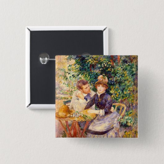 Pierre ein Renoir | im Garten Button (Vorne & Hinten)