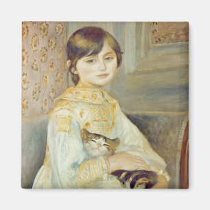 Pierre ein Renoir   Julie Manet mit Katze Magnet