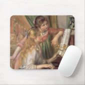 Pierre ein Renoir | junge Mädchen am Klavier Mousepad (Mit Mouse)