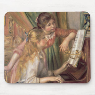 Pierre ein Renoir   junge Mädchen am Klavier Mousepad