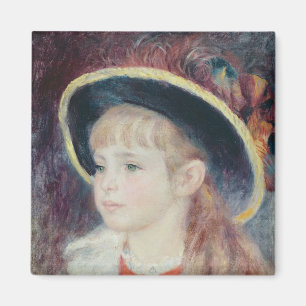 Pierre ein Renoir   junges Mädchen in einem blaue Magnet