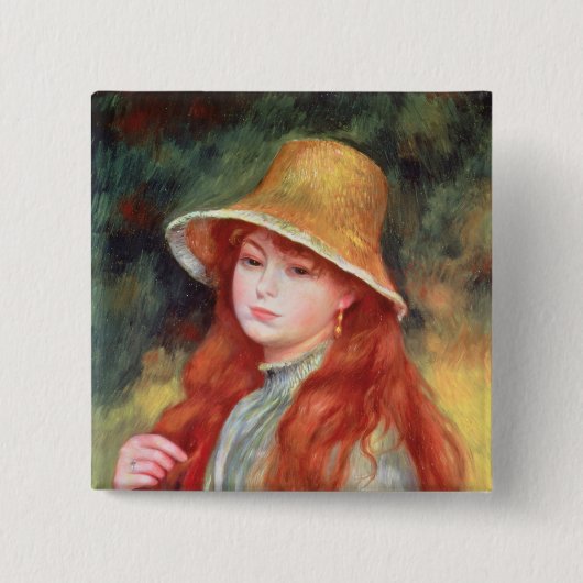 Pierre ein Renoir | junges Mädchen in einem Button (Vorderseite)