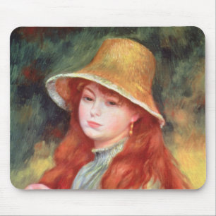 Pierre ein Renoir junges Mädchen in einem Mousepad