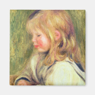Pierre ein Renoir   Kind in einer weißen Magnet