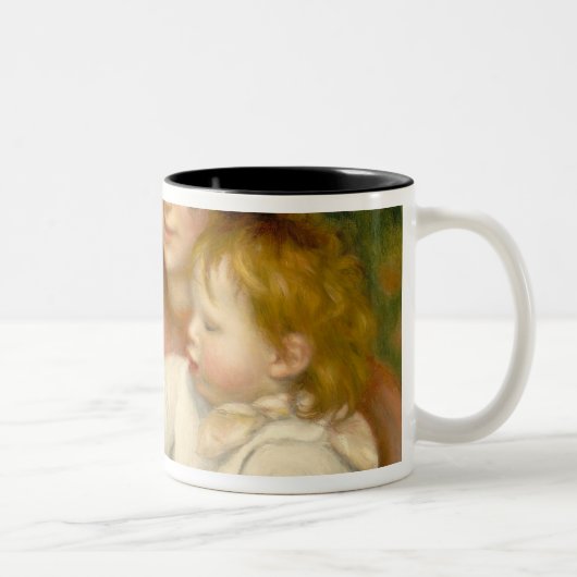 Pierre ein Renoir | Kind mit Spielwaren Zweifarbige Tasse (Rechts)