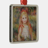 Pierre ein Renoir | kleines Mädchen-tragende Silbernes Ornament (Rechts)