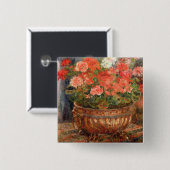 Pierre ein Renoir | Pelargonien in einem kupfernen Button (Vorne & Hinten)