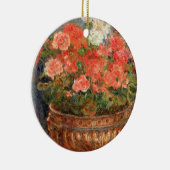 Pierre ein Renoir | Pelargonien in einem kupfernen Keramikornament (Rechts)