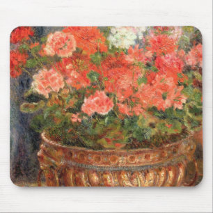 Pierre ein Renoir   Pelargonien in einem kupfernen Mousepad