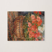 Pierre ein Renoir | Pelargonien in einem kupfernen Puzzle (Horizontal)