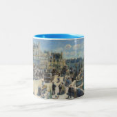 Pierre ein Renoir | Pont Neuf, Paris Zweifarbige Tasse (Mittel)