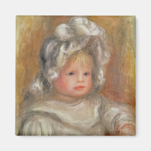 Pierre ein Renoir Porträt eines Kindes Magnet