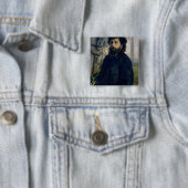 Pierre ein Renoir | Porträt von Claude Monet Button (Beispiel)