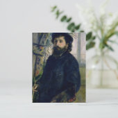 Pierre ein Renoir | Porträt von Claude Monet Postkarte (Stehend Vorderseite)