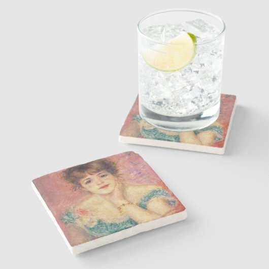 Pierre ein Renoir | Porträt von Jeanne Samary Steinuntersetzer (Seitenansicht)