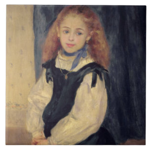Pierre ein Renoir   Porträt von Mademoiselle Fliese