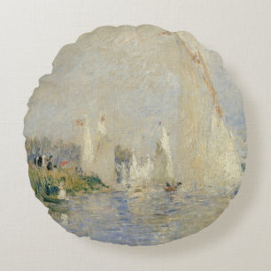 Pierre ein Renoir Regatta in Argenteuil Rundes Kissen