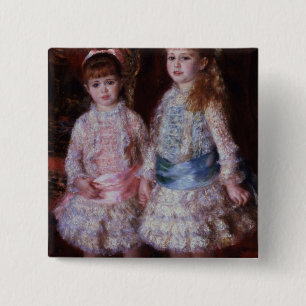 Pierre ein Renoir rosa und Blau Button