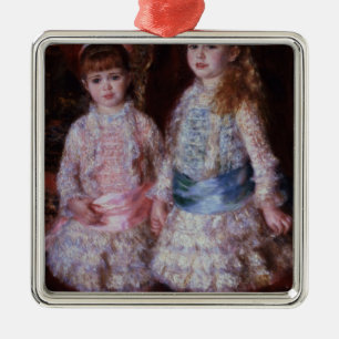 Pierre ein Renoir rosa und Blau Ornament Aus Metall