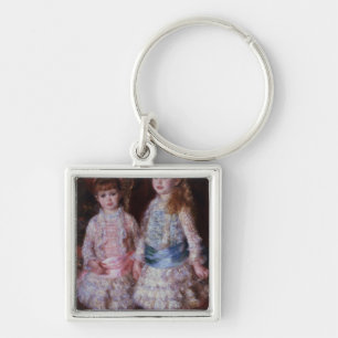 Pierre ein Renoir rosa und Blau Schlüsselanhänger