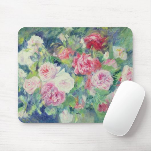 Pierre ein Renoir | Rosen 2 Mousepad (Mit Mouse)