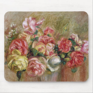 Pierre ein Renoir   Rosen in einem Sevres Vase Mousepad
