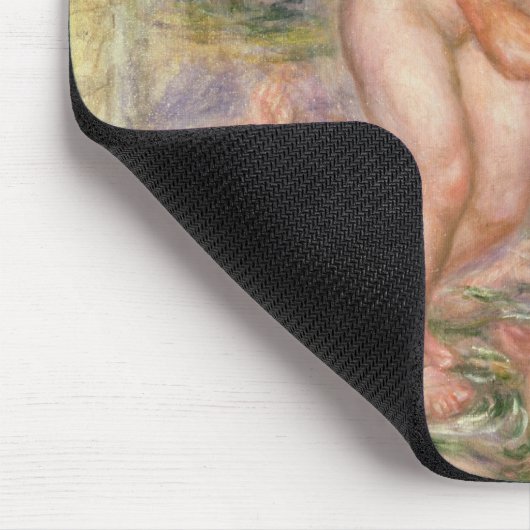 Pierre ein Renoir | Saone, der in die Rhône fließt Mousepad (Ecke)