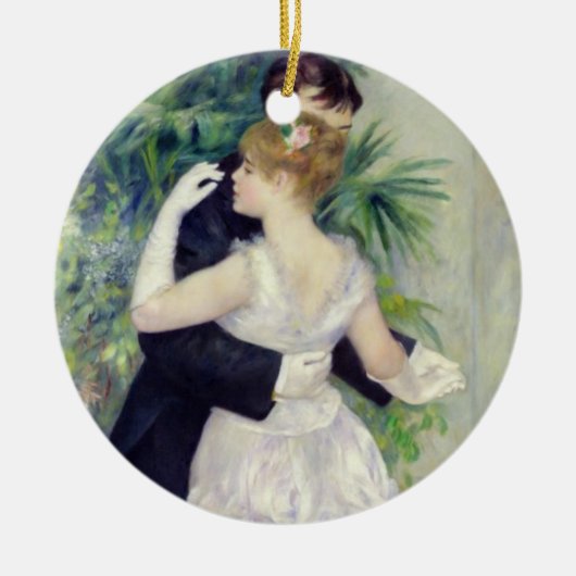 Pierre ein Renoir | Tanz in der Stadt Keramik Ornament (Vorne)