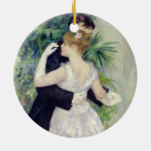 Pierre ein Renoir | Tanz in der Stadt Keramik Ornament (Hinten)