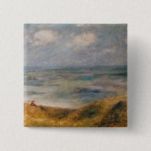 Pierre eine Renoir Ansicht des Meeres, Guernsey Button