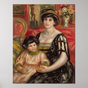 Pierre eine Renoir   Frau Josse Bernheim-Jeune und Poster
