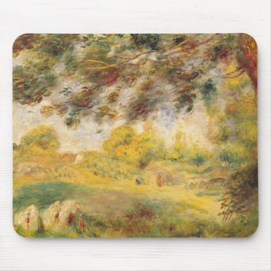 Pierre eine Renoir | Frühlings-Landschaft Mousepad (Vorne)