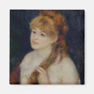 Pierre eine Renoir   junge Frau, die ihr Haar Magnet